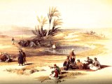 Eyun Mousa. The Wells of Moses - E of Gulf of Suez, Near the Shore. Traditionally near where the Israelites crossed.